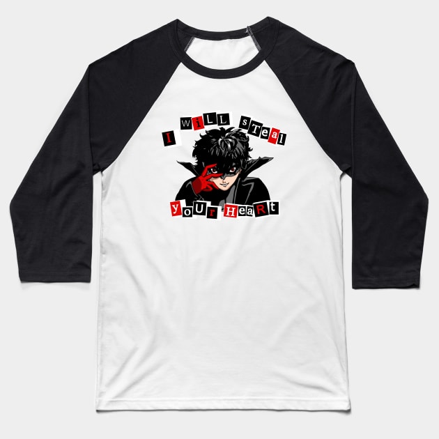 Stealing Hearts Baseball T-Shirt by BlondeFury